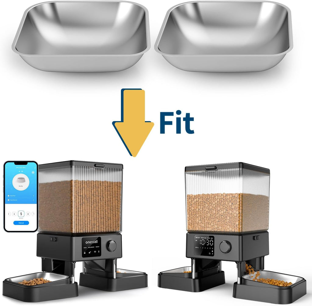 Oneisall 5L Automatic Pet Feeder — Bowl Set
